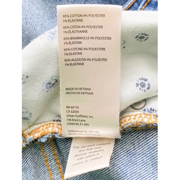 Anthropologie Pilcro The Cigarette Distressed Splatter Slim Straight Jeans - 34 - Picture 14 of 14